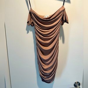 Superdown taupe dress XS